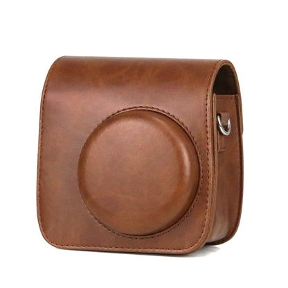 Retro Full Body PU Leather Case Camera Bag with Strap compatible with FUJIFILM instax mini 7+, Compatible with FUJIFILM instax mini 7+