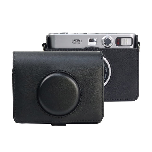 Retro Full Body Camera PU Leather Case Bag with Strap compatible with FUJIFILM instax mini Evo, Compatible with FUJIFILM instax mini Evo Retro