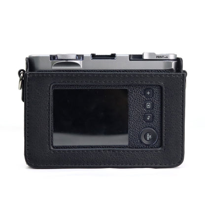 Retro Full Body Camera PU Leather Case Bag with Strap compatible with FUJIFILM instax mini Evo, Compatible with FUJIFILM instax mini Evo Retro