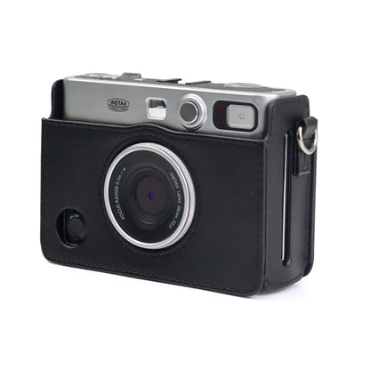 Retro Full Body Camera PU Leather Case Bag with Strap compatible with FUJIFILM instax mini Evo, Compatible with FUJIFILM instax mini Evo Retro