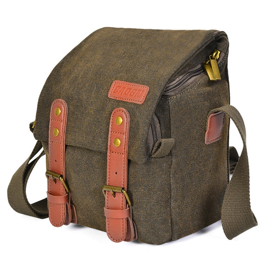 CADEN N1 Simple Retro Multifunctional Canvas Waterproof Digital Camera Photography Bag, N1 Simple Coffee