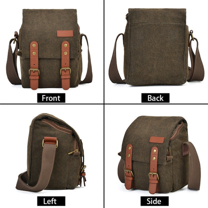 CADEN N1 Simple Retro Multifunctional Canvas Waterproof Digital Camera Photography Bag, N1 Simple Beige White
