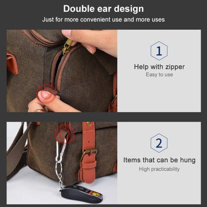 CADEN N1 Simple Retro Multifunctional Canvas Waterproof Digital Camera Photography Bag, N1 Simple Coffee