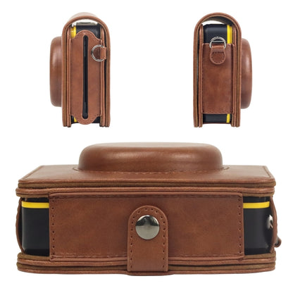 Compatible with Kodak Mini Shot 3 Square Retro / C300R instax Full Body Camera PU Leather Case Bag with Strap, Compatible with Kodak Mini Shot 3 Square Retro / C300R