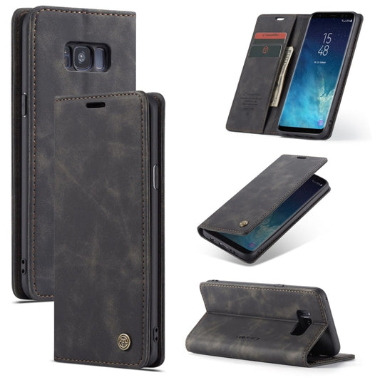 CaseMe-013 Multifunctional Retro Frosted Horizontal Flip Leather Case with Card Slot & Holder & Wallet, for Galaxy S8 Plus
