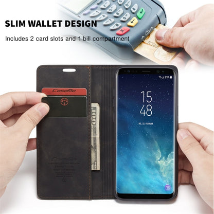 CaseMe-013 Multifunctional Retro Frosted Horizontal Flip Leather Case with Card Slot & Holder & Wallet, for Galaxy S8 Plus