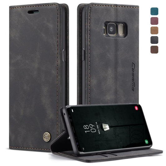 CaseMe-013 Multifunctional Retro Frosted Horizontal Flip Leather Case with Card Slot & Holder & Wallet, for Galaxy S8