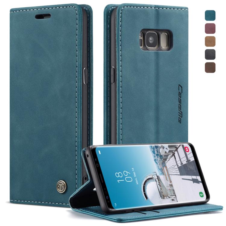CaseMe-013 Multifunctional Retro Frosted Horizontal Flip Leather Case with Card Slot & Holder & Wallet, for Galaxy S8