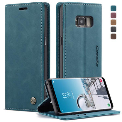 CaseMe-013 Multifunctional Retro Frosted Horizontal Flip Leather Case with Card Slot & Holder & Wallet, for Galaxy S8