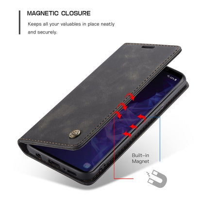 CaseMe-013 Multifunctional Retro Frosted Horizontal Flip Leather Case with Card Slot & Holder & Wallet, for Galaxy S9