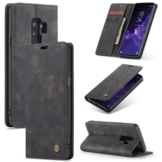 CaseMe-013 Multifunctional Retro Frosted Horizontal Flip Leather Case with Card Slot & Holder & Wallet, for Galaxy S9 Plus