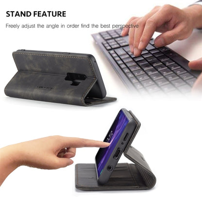 CaseMe-013 Multifunctional Retro Frosted Horizontal Flip Leather Case with Card Slot & Holder & Wallet, for Galaxy S9 Plus