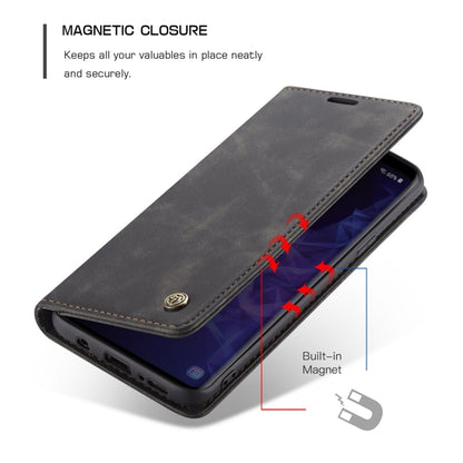 CaseMe-013 Multifunctional Retro Frosted Horizontal Flip Leather Case with Card Slot & Holder & Wallet, for Galaxy S9 Plus