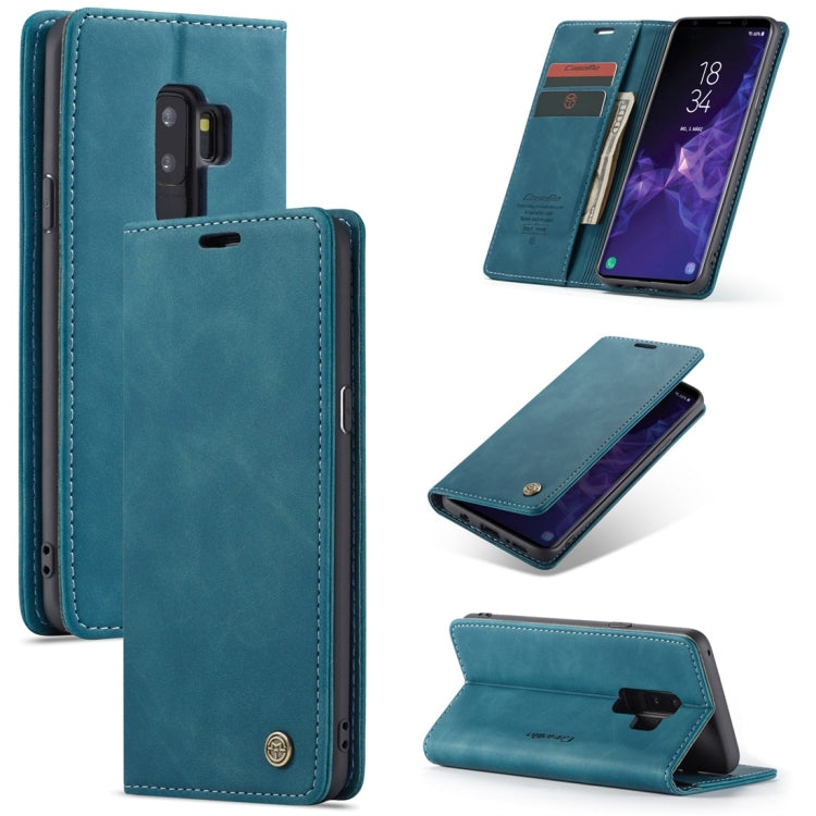 CaseMe-013 Multifunctional Retro Frosted Horizontal Flip Leather Case with Card Slot & Holder & Wallet, for Galaxy S9 Plus