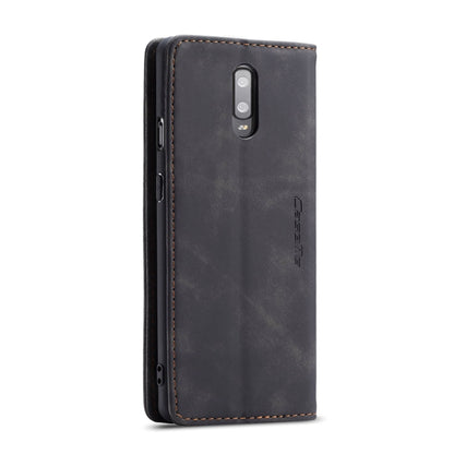 CaseMe-013 Multi-functional Retro Frosted Horizontal Flip Leather Case with Card Slot & Holder & Wallet, Compatible with OnePlus 7
