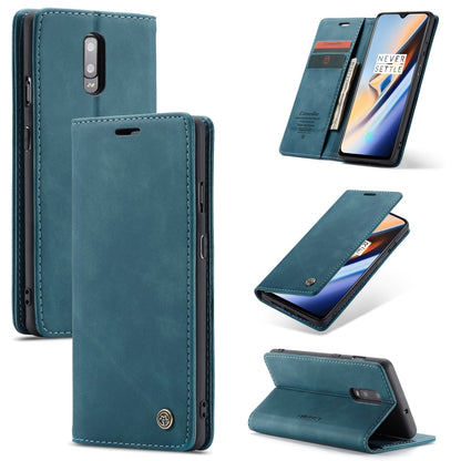 CaseMe-013 Multi-functional Retro Frosted Horizontal Flip Leather Case with Card Slot & Holder & Wallet, Compatible with OnePlus 7