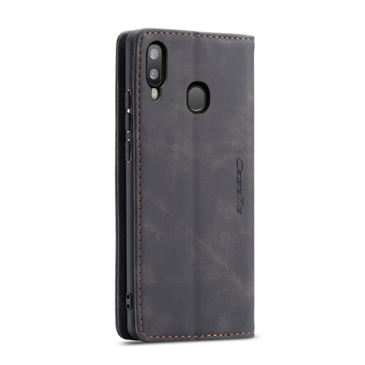 CaseMe-013 Multi-functional Retro Frosted Horizontal Flip Leather Case with Card Slot & Holder & Wallet, Compatible with Galaxy A20e
