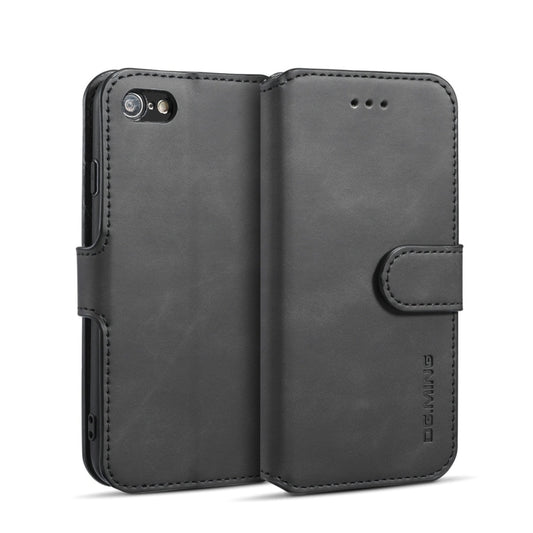 DG.MING Retro Oil Side Horizontal Flip Case with Holder & Card Slots & Wallet, compatible with iPhone 7 / 8