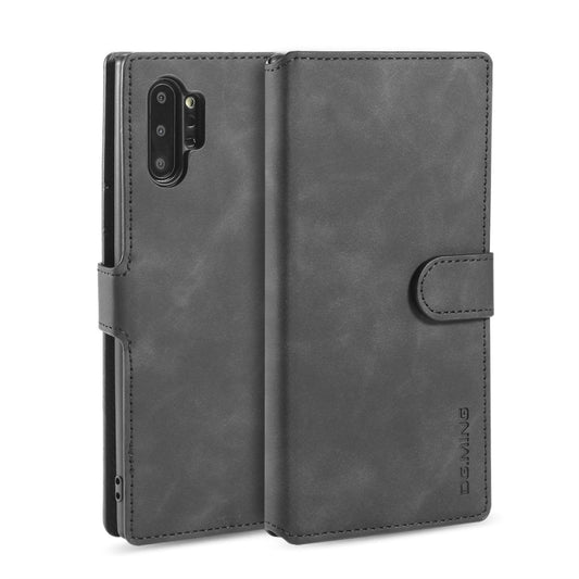DG.MING Retro Oil Side Horizontal Flip Case with Holder & Card Slots & Wallet, compatible with Galaxy Note 10