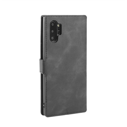 DG.MING Retro Oil Side Horizontal Flip Case with Holder & Card Slots & Wallet, compatible with Galaxy Note 10