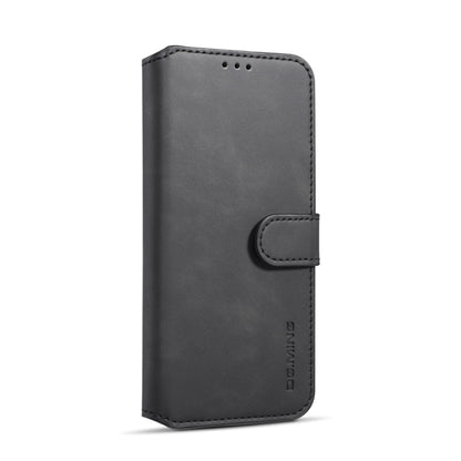DG.MING Retro Oil Side Horizontal Flip Case with Holder & Card Slots & Wallet, compatible with Galaxy S9+
