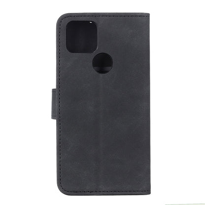 KHAZNEH Retro Texture PU + TPU Horizontal Flip Leather Case with Holder & Card Slots & Wallet, Compatible with OPPO A15
