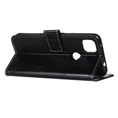 Retro Crazy Horse Texture Horizontal Flip Leather Case with Holder & Card Slots & Photo Frame & Wallet, Compatible with OPPO A15