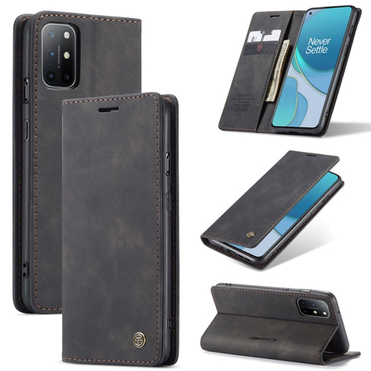CaseMe-013 Multifunctional Retro Frosted Horizontal Flip Leather Case with Card Slot & Holder & Wallet, Compatible with OnePlus 8T
