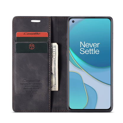 CaseMe-013 Multifunctional Retro Frosted Horizontal Flip Leather Case with Card Slot & Holder & Wallet, Compatible with OnePlus 8T