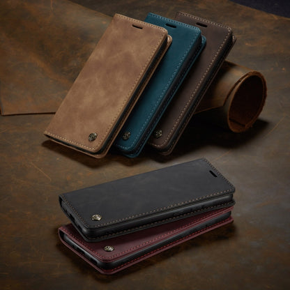 CaseMe-013 Multifunctional Retro Frosted Horizontal Flip Leather Case with Card Slot & Holder & Wallet, Compatible with Samsung Galaxy A42 5G