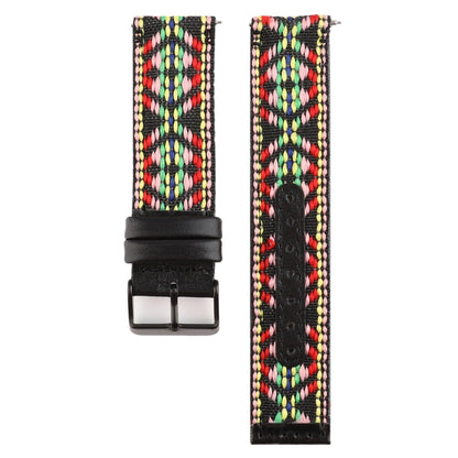 Compatible with Fitbit Versa Ethnic Style Genuine Leather Strap