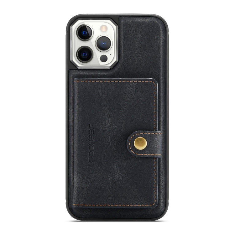 JEEHOOD Retro Magnetic Detachable Leather Case with Wallet & Card Slot & Holder