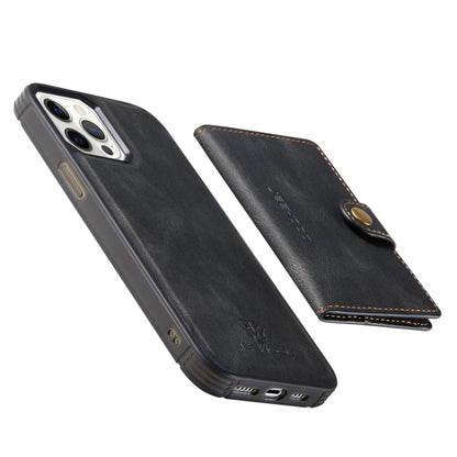 JEEHOOD Retro Magnetic Detachable Leather Case with Wallet & Card Slot & Holder