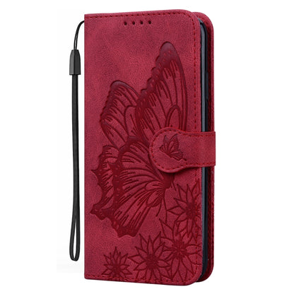 Retro Skin Feel Butterflies Embossing Horizontal Flip Leather Case with Holder & Card Slots & Wallet, Compatible with OPPO A9 (2020)