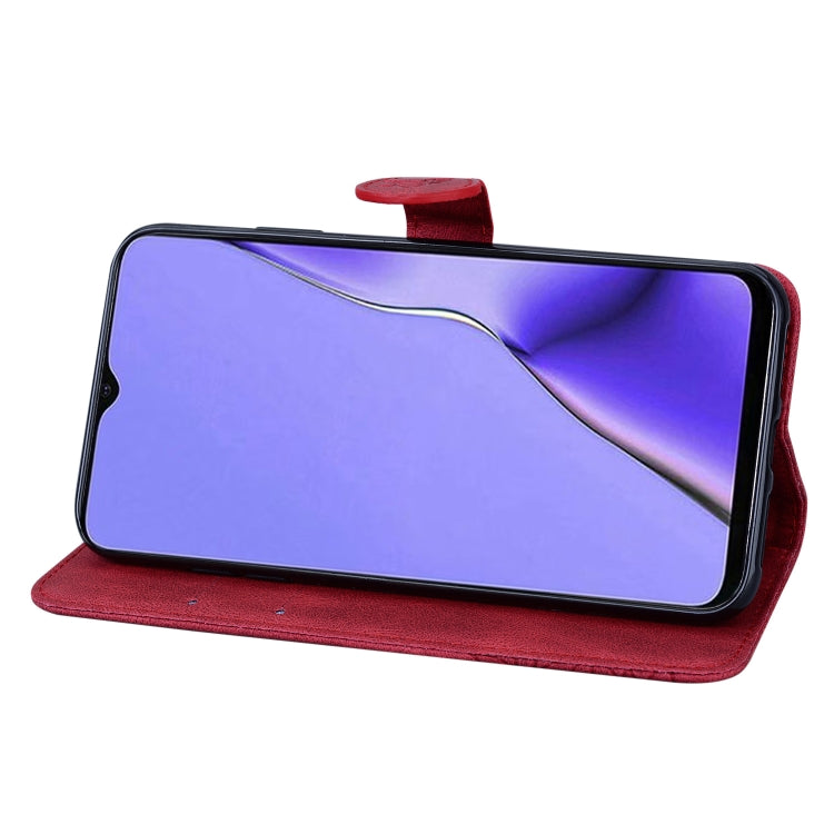 Retro Skin Feel Butterflies Embossing Horizontal Flip Leather Case with Holder & Card Slots & Wallet, Compatible with OPPO A9 (2020)