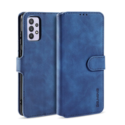 DG.MING Retro Oil Side Horizontal Flip Leather Case with Holder & Card Slots & Wallet, Compatible with samsung Galaxy A32 5G
