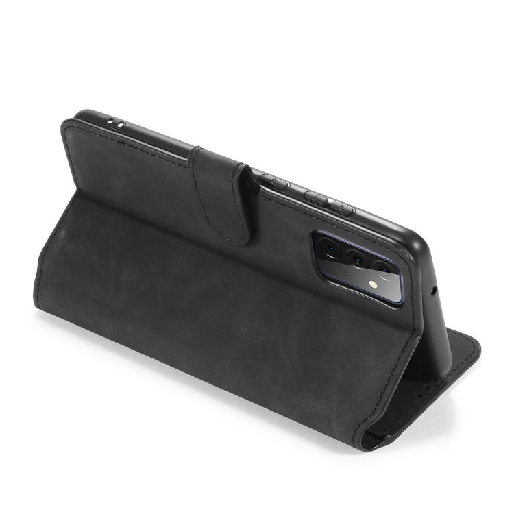 DG.MING Retro Oil Side Horizontal Flip Leather Case with Holder & Card Slots & Wallet, Compatible with samsung Galaxy A72 5G / 4G
