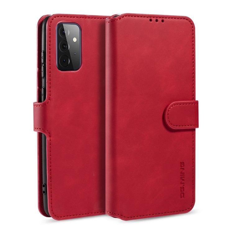 DG.MING Retro Oil Side Horizontal Flip Leather Case with Holder & Card Slots & Wallet, Compatible with samsung Galaxy A72 5G / 4G