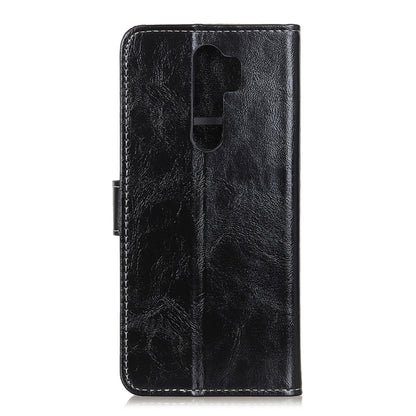 Retro Crazy Horse Texture Horizontal Flip Leather Case with Holder & Card Slots & Photo Frame & Wallet, Compatible with OPPO A9 (2020)