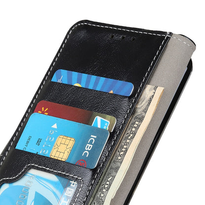 Retro Crazy Horse Texture Horizontal Flip Leather Case with Holder & Card Slots & Photo Frame & Wallet, Compatible with OPPO A9 (2020)