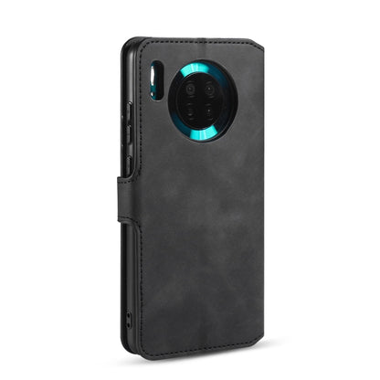 DG.MING Retro Oil Side Horizontal Flip Case with Holder & Card Slots & Wallet, Compatible with Huawei Mate 30