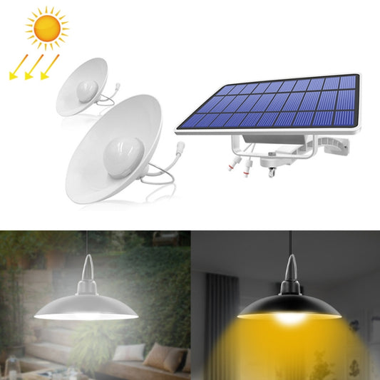 2 in 1 Solar Light Landscape Courtyard Corridor Lighting 32-LED Retro Chandelier, White Light