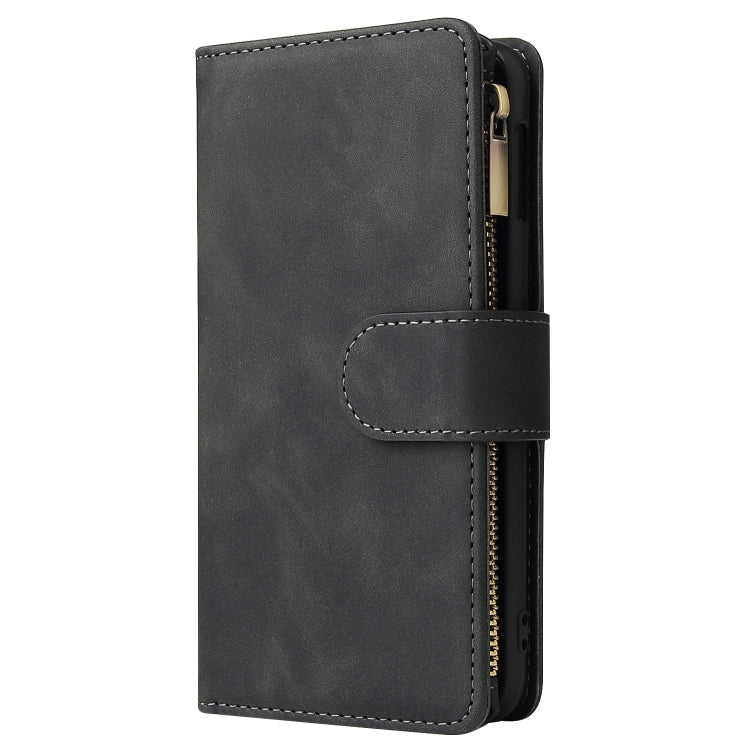 Multifunctional Retro Frosted Horizontal Flip Leather Case with Card Slot & Holder & Zipper Wallet & Photo Frame & Lanyard, For Samsung Galaxy S10e