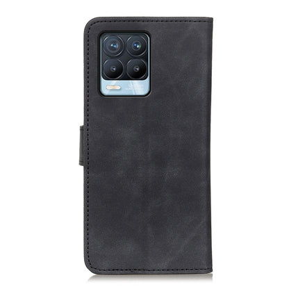 KHAZNEH Retro Texture PU + TPU Horizontal Flip Leather Case with Holder & Card Slots & Wallet, Compatible with OPPO Realme 8 / 8 Pro