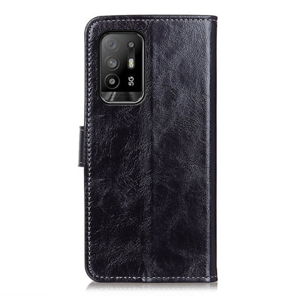 Retro Crazy Horse Texture Horizontal Flip Leather Case with Holder & Card Slots & Photo Frame & Wallet, Compatible with OPPO F19 Pro+ 5G / Reno5 Z