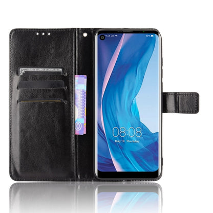 Retro Crazy Horse Texture Horizontal Flip Leather Case with Holder & Card Slots & Photo Frame