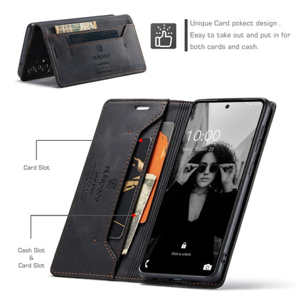 AutSpace A01 Retro Skin-feel Crazy Horse Texture Horizontal Flip Leather Case with Holder & Card Slots & Wallet & RFID, Compatible with Samsung Galaxy A52 5G / 4G
