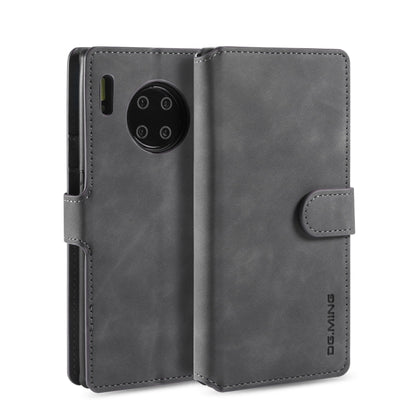 DG.MING Retro Oil Side Horizontal Flip Case with Holder & Card Slots & Wallet, Compatible with Huawei Mate 30 Pro