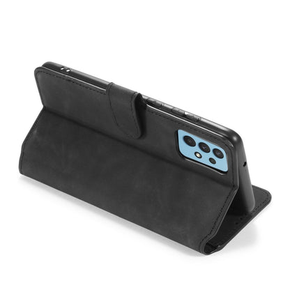 DG.MING Retro Oil Side Horizontal Flip Leather Case with Holder & Card Slots & Wallet, Compatible with Samsung Galaxy A32 4G