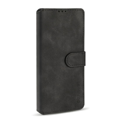 DG.MING Retro Oil Side Horizontal Flip Leather Case with Holder & Card Slots & Wallet, Compatible with OnePlus 9